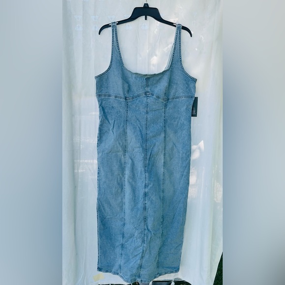 Wild Fable Women’s Denim Maxi Bodycon Dress XL(15/16) - Picture 2 of 5